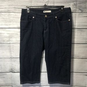 levis cropped jeans women Denim blue  Sz 16